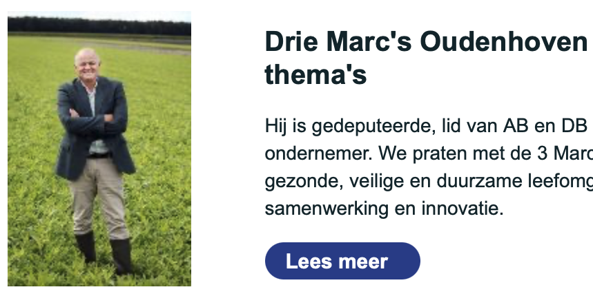 Drie Marc’s over drie thema’s